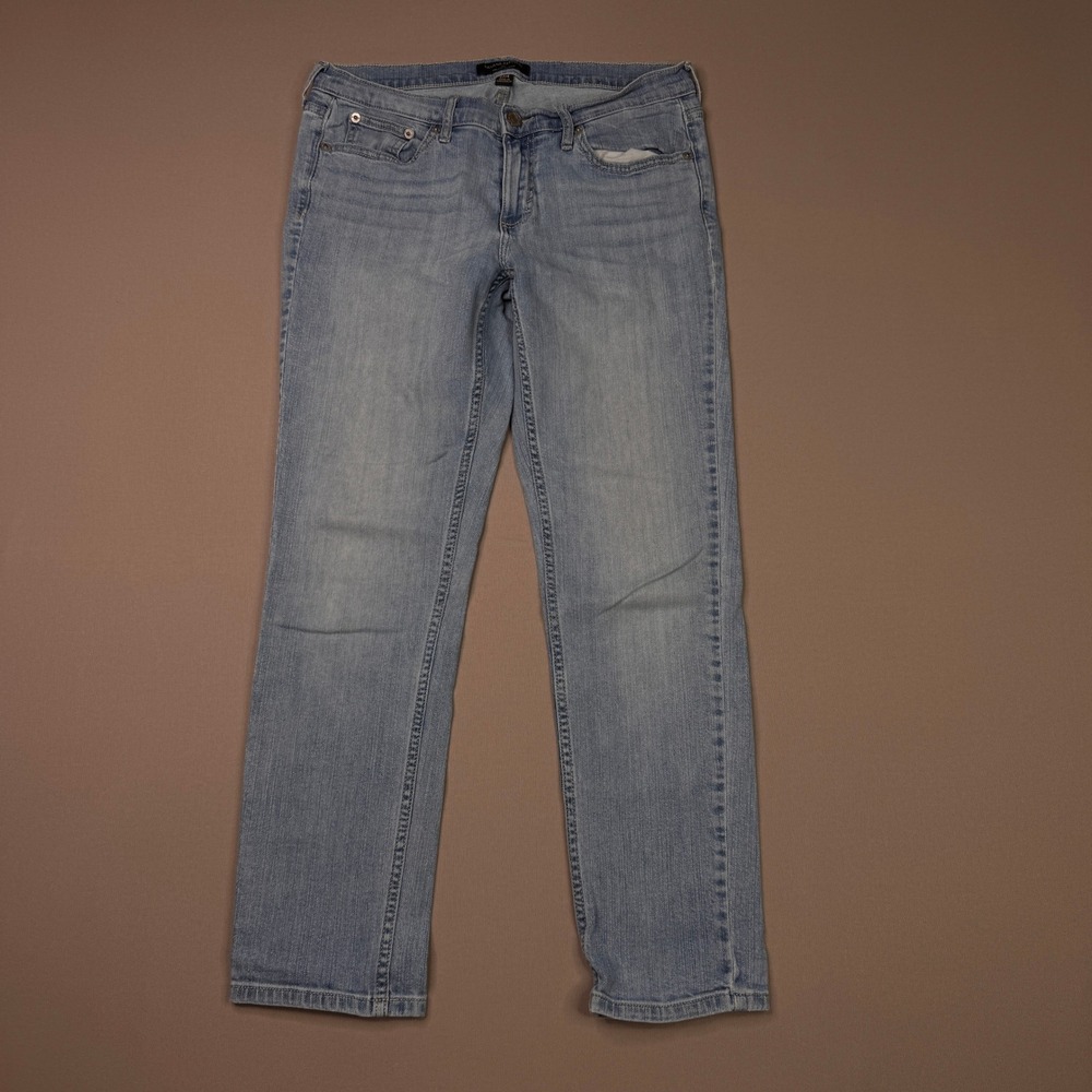 Banana Republic Girlfriend Jeans Light Wash Straight Leg Size 27/4